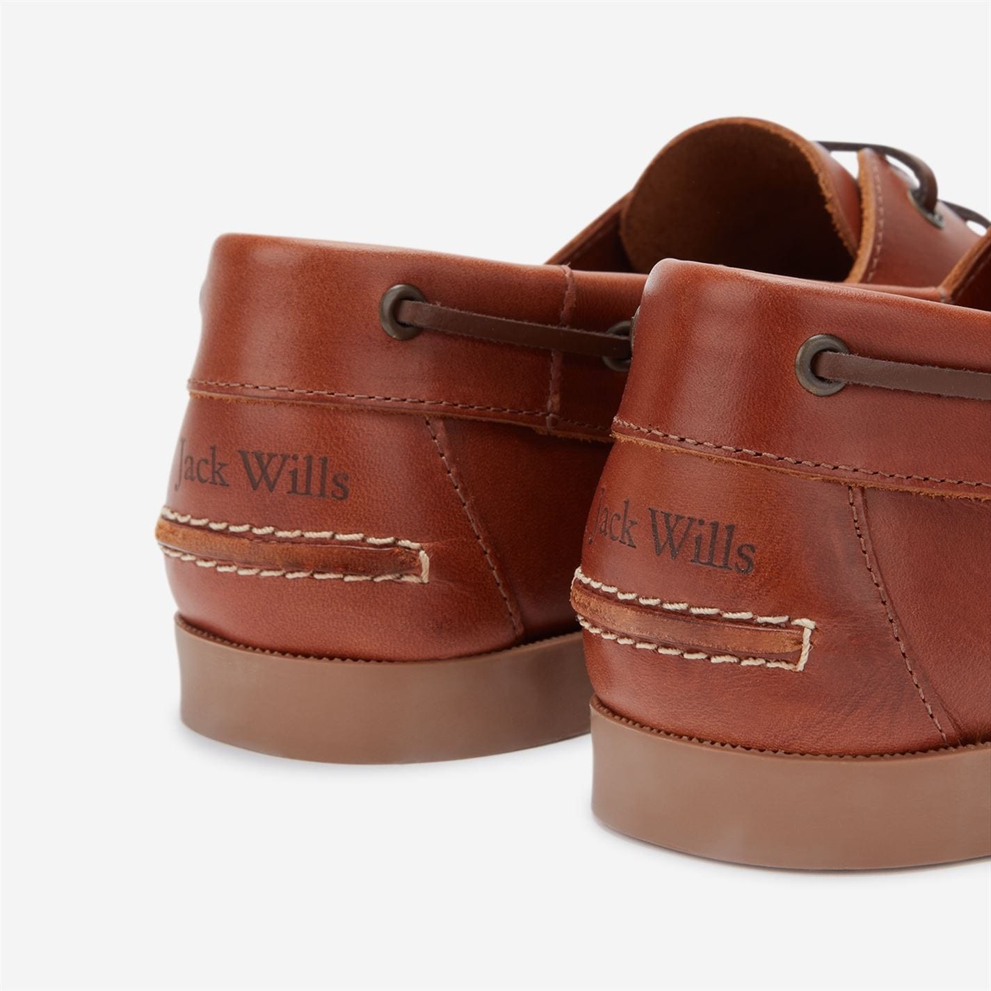Jack Wills Leather Boat Shoes - Tan 