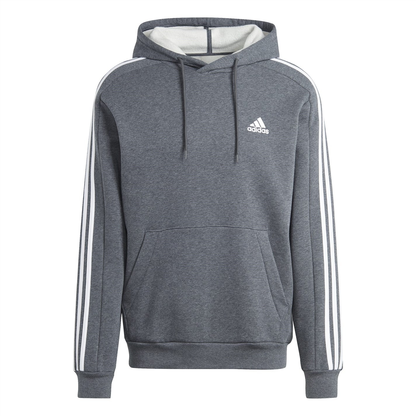 Мъжки суичър Adidas Essentials Fleece 3-Stripes Hoodie Mens Dark