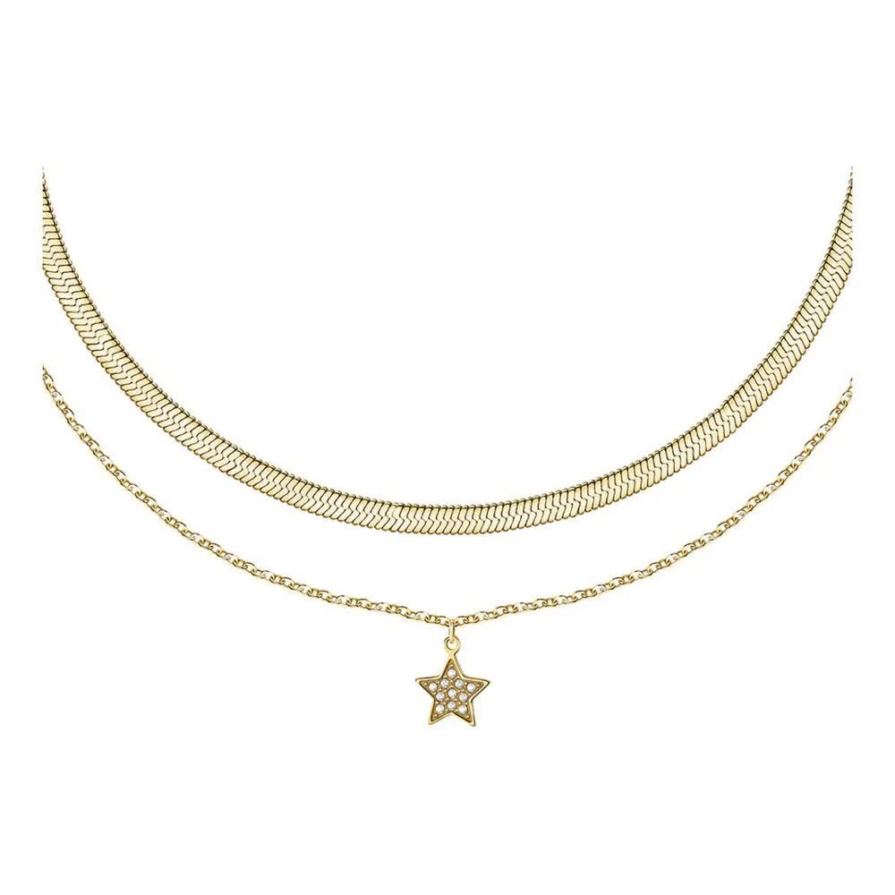 бижутерия,le,petite,story,friendship,yg,2star,405,cm,necklace,golden,(gold)