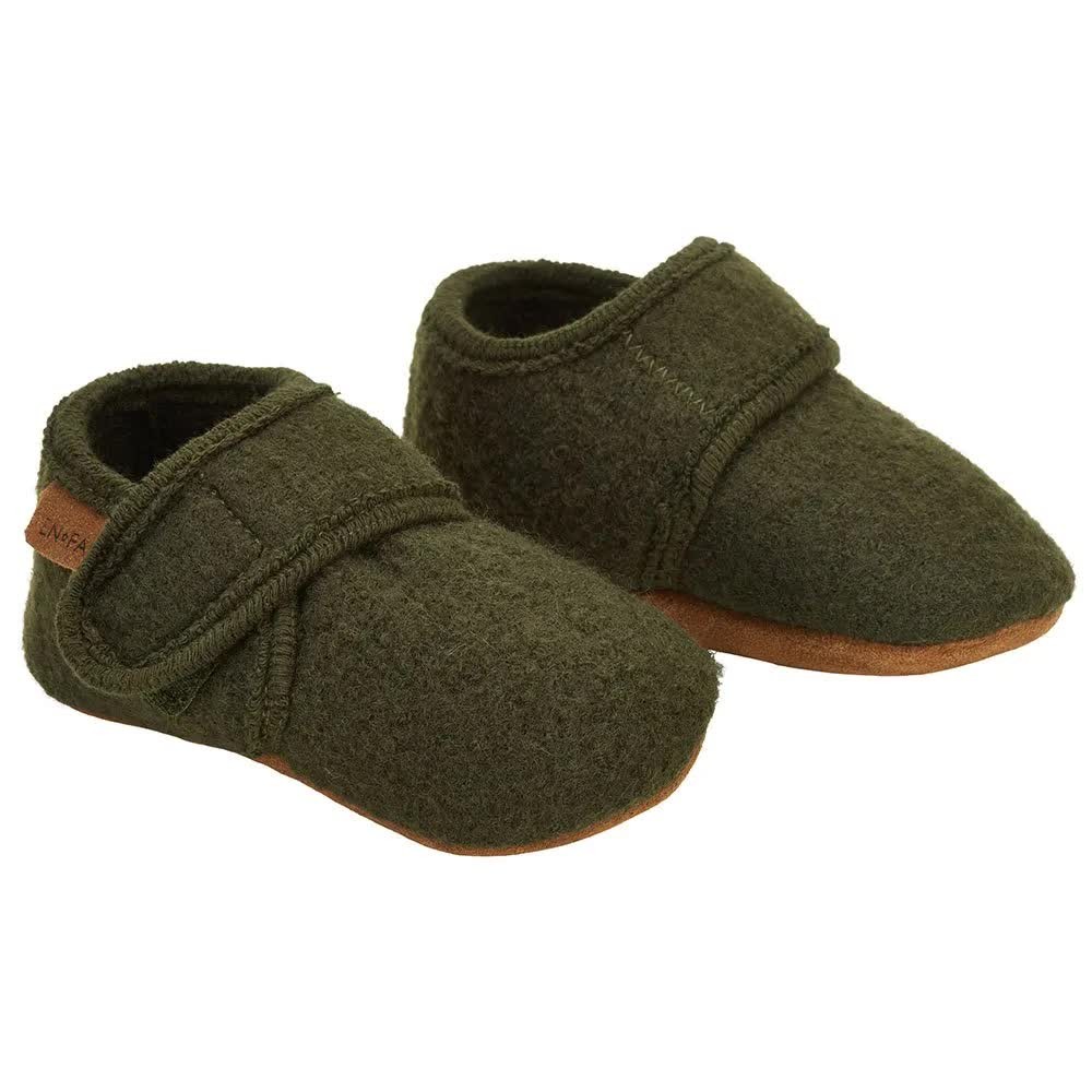 бебешки,пантофи,детски,сандали,и,чехли,enfant,baby,wool,slippers,green,(rosin)