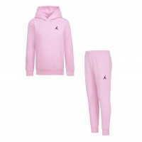 air,jordan,kids',fleece,hoodie,and,jogger,tracksuit,pink,black