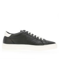 маратонки,мъжки,маратонки,armani,leather,trainers,black