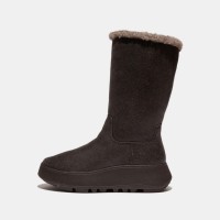 обувки,дамски,боти,fitflop,f,mode,shearling,flatform,calf,boots,brown