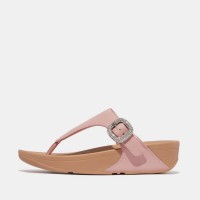 сандали,fitflop,lulu,crystal,buckle,leather,toe,post,sandals,beige