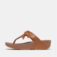 сандали,fitflop,lulu,folded,knot,leather,toe,post,sandals,beige
