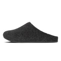 пантофи,чехли,fitflop,shove,felt,slippers,black