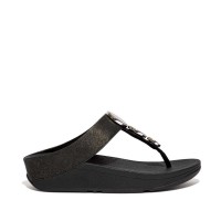 сандали,fitflop,halo,shimmer,toe,post,sandals,black