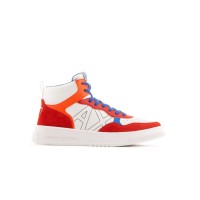 маратонки,armani,exchange,trainers,white,red