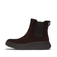 обувки,дамски,боти,fitflop,f,mode,suede,flatform,chelsea,boots,brown