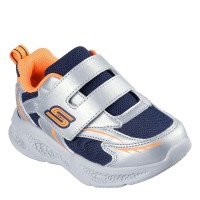 детски,маратонки,детски,маратонки,skechers,meteor,lights,light,up,trainers,boys,silver,orange