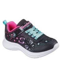 детски,маратонки,детски,маратонки,skechers,flower,theme,kpu,water,repellent,sn,runners,girls,black,pink