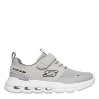 маратонки,детски,маратонки,skechers,kids,glide,step,breathable,mesh,runners,grey,white