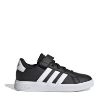 adidas,grand,court,child,boys,trainers,black,white