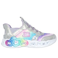 детски,маратонки,skechers,slip,ins:,infinite,heart,lights,silver,multi