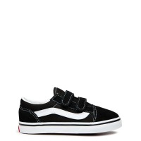 детски,обувки,vans,old,skool,velcro,shoes,infants,black,white