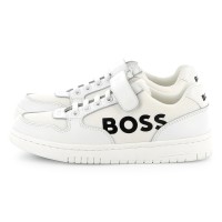 boss,contrast,logo,trainers,juniors,white,10p