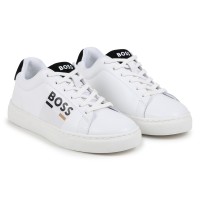 boss,boss,logo,trainers,juniors,white,10p