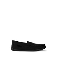 пантофи,чехли,polo,ralph,lauren,brenan,suede,slippers,blksuede,wht,pp