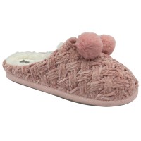 чехли,dunlop,knit,slipper,ld62,pink