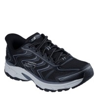 мъжки,маратонки,мъжки,маратонки,skechers,slip,ins,silver,jogger,mesh,lace,up,slip,on,runners,mens,black,charc