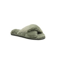 чехли,be,you,faux,fur,cross,over,slipper,khaki