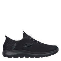 чорапи,всички,чорапи,мъжки,маратонки,skechers,slip,ins,summits,high,range,mens,triple,black