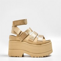 сандали,ugg,women's,gldnrise,flatform,sandals,mustard,seed