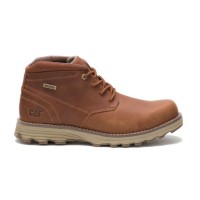 обувки,мъжки,боти,caterpillar,men's,elude,waterproof,chukka,boots,dark,brown