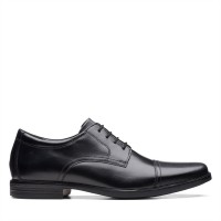 обувки,ученически,обувки,мъжки,обувки,clarks,clarks,howard,cap,shoes,black,leather