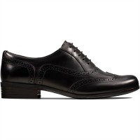 clarks,clarks,ladies,hamble,oak,shoes,black,leather