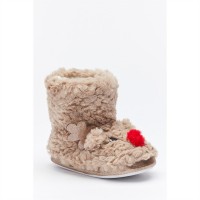 пантофи,чехли,be,you,unisex,novelty,reindeer,slippers,brown