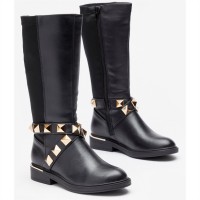 детски,боти,be,you,tall,stud,wrap,round,boot,black