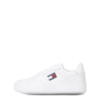 маратонки,мъжки,маратонки,за,закрито,и,корт,мъжки,маратонки,tommy,jeans,retro,leather,basket,trainers,white,ybr