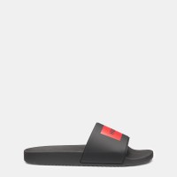 hugo,men,s,timein,logo,sliders,black,red,001