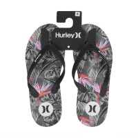 джапанки,hurley,men's,one,pack,tier,flip,flop,black,pink