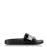 moschino,logo,sliders,black