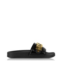 moschino,logo,pool,sliders,black,000