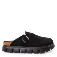 чехли,birkenstock,women's,boston,chunky,supportive,footbed,adjustable,clogs,shearlng,black