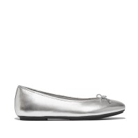 обувки,fitflop,women's,bow,metallic,ballet,pumps,silver