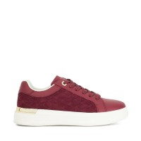 маратонки,dune,london,women's,elba,platform,trainers,burgundy,suede