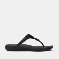 сандали,fitflop,solay,glossy,disc,sandals,black
