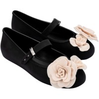 обувки,melissa,women's,petal,ballet,pumps,black,beige