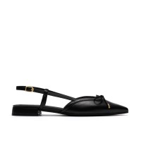 clarks,women,s,slingbacks,black,leather