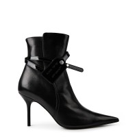обувки,дамски,боти,off,white,nappa,zip,ankle,boots,black