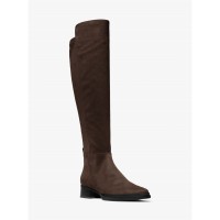 обувки,дамски,боти,michael,michael,kors,bromley,flat,boots,chocolate