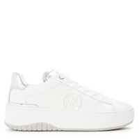 michael,michael,kors,dottie,sneakers,white,silver