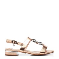 moda,in,pelle,knotted,sandals,rose,gold