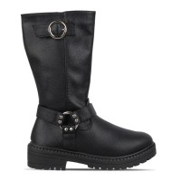 be,you,faux,leather,biker,boot,black