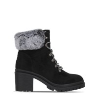 дамски,боти,be,you,faux,fur,collar,boot,black
