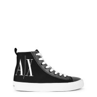 високи,кецове,маратонки,за,училище,ученически,обувки,armani,exchange,canvas,high,tops,black,white